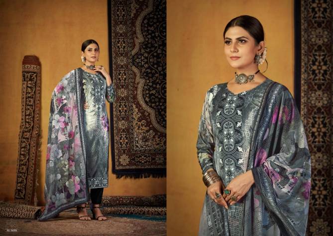 Rk Gold Nazreen Casual Wear Pashmina Wholesale Dress Material Collection